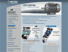 Tablet Screenshot of motors.automationdirect.com